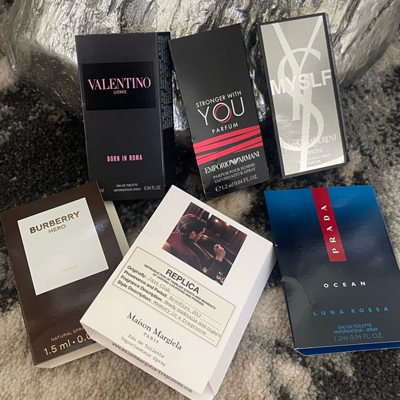 Men’s Designer Fragrance Sample Set of 6 - Picture 3 of 3